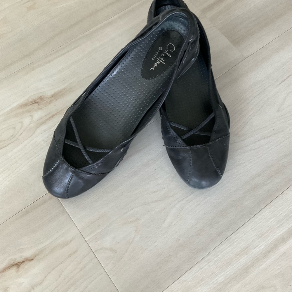 Cole Haan Black Leather Flats
